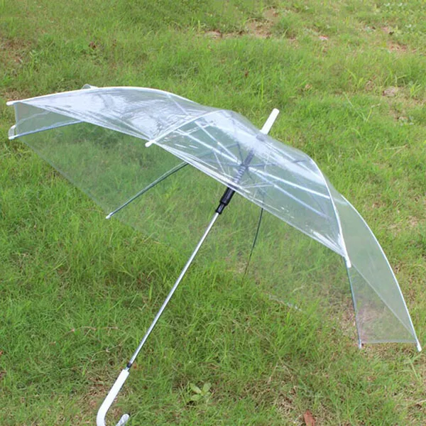 Clear Plastic Rain Umbrella PVC RainStopper Dome Bubble Rain Sun Shade