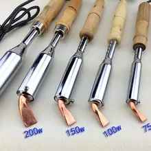 220 В высокое Мощность 300 Вт паяльник внешний нагрев припоя Утюг с деревянной ручкой Сварочное оборудование Новое обновление пайки Инструменты