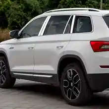 Lsrtw2017 304 из нержавеющей стали окна автомобиля планки для skoda kodiaq