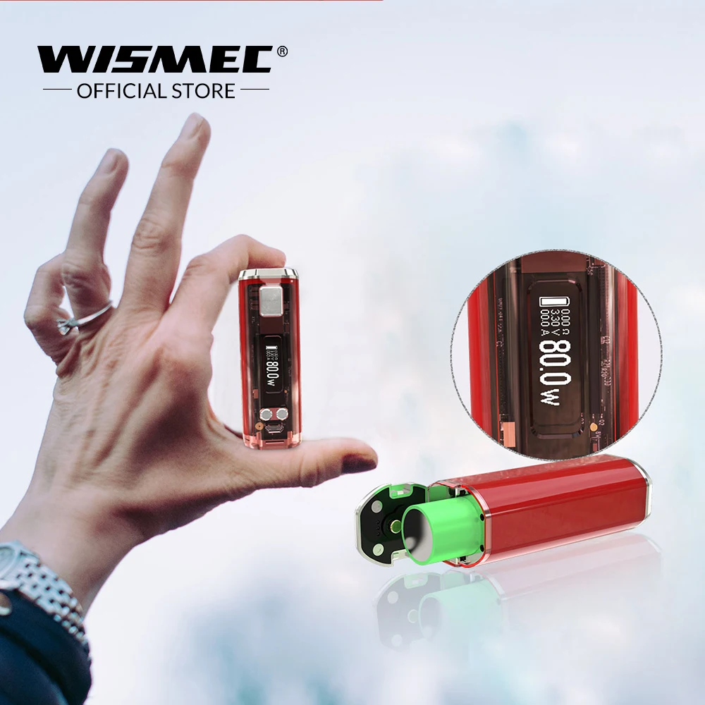 Original WISMEC SINUOUS V80 TC Box Mod 80W Wattage VW/Bypass/TC/TCR Mode VS Sinuous P80 Mod Electronic Cigarette mod Original WISMEC SINUOUS V80 TC Box Mod 80W Wattage VW/Bypass/TC/TCR Mode VS Sinuous P80 Mod Electronic Cigarette mod
