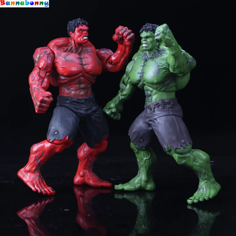 

The Avengers Red Hulk Green Hulk 10" 26cm Action Figure PVC Figure Toys Hands Adjusted Collection Toys