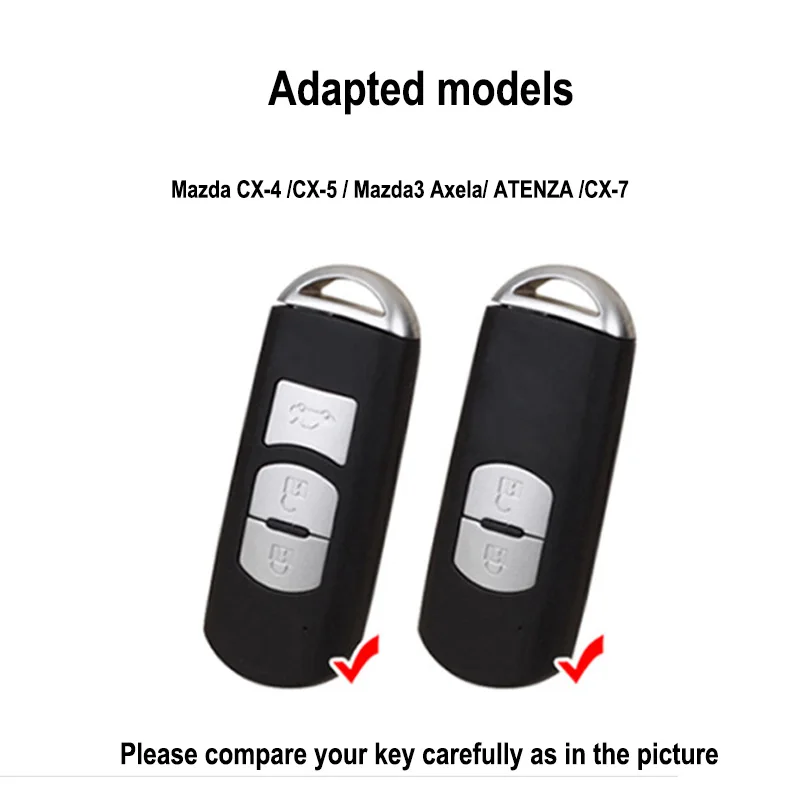 Чехол для автомобильного ключа из алюминиевого сплава Mazda CX 4 5 MADAZ 3 Axela ATENZA CX7 чехол