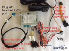 Nuevo A-3 (8 V) MIB1 MIB2 guía móvil iPas Cámara de Visión Trasera aparcamiento Invierte el Plug and Play