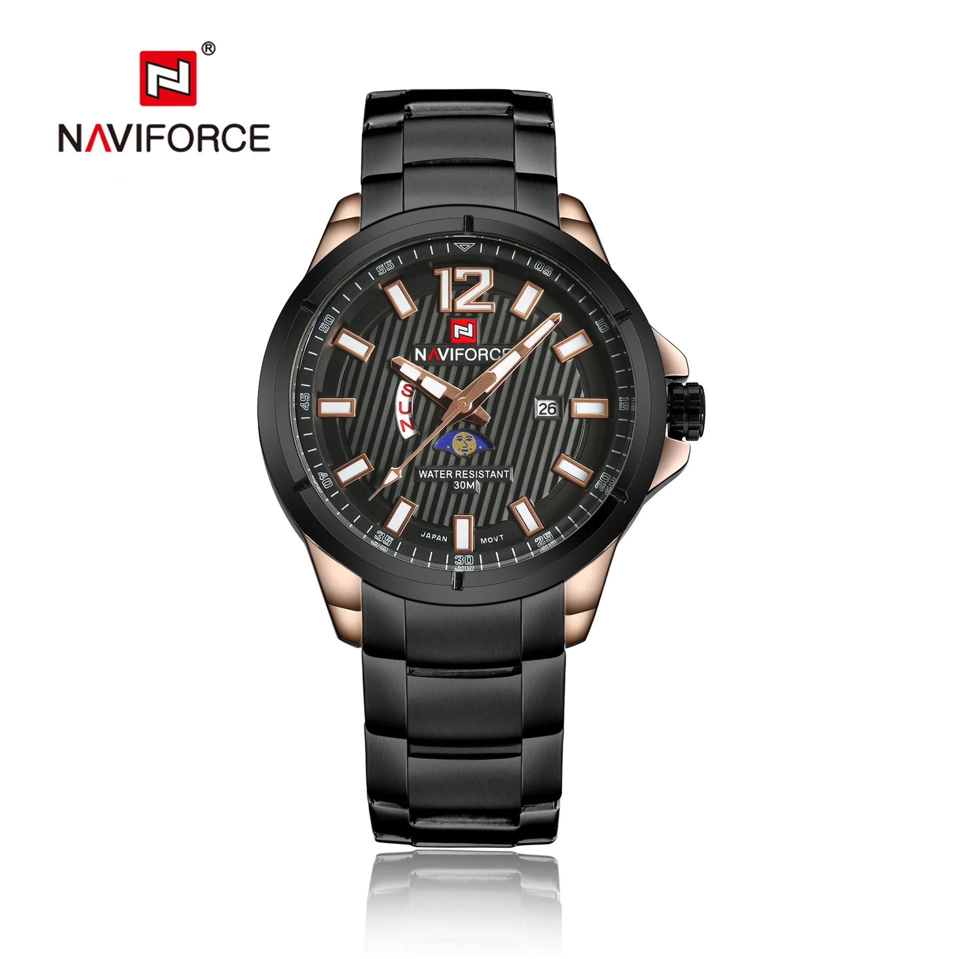 

NAVIFORCE Men Sport Watches Men's Quartz Clock Man Army Military automatic Leather Wrist Watch Relogio Masculino montre homme