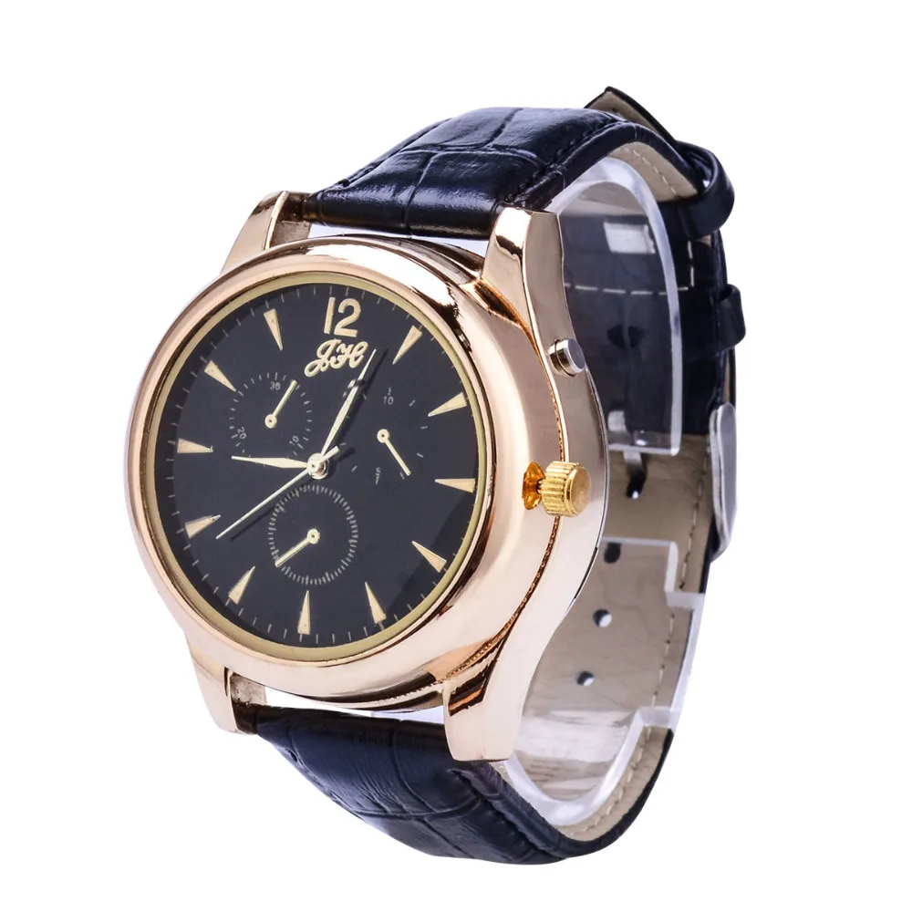 Cigarette Lighter watch Men USB rechangeable Casual Quartz Watch fashion Arc Flameless Lighter Wristwatches clock JH338