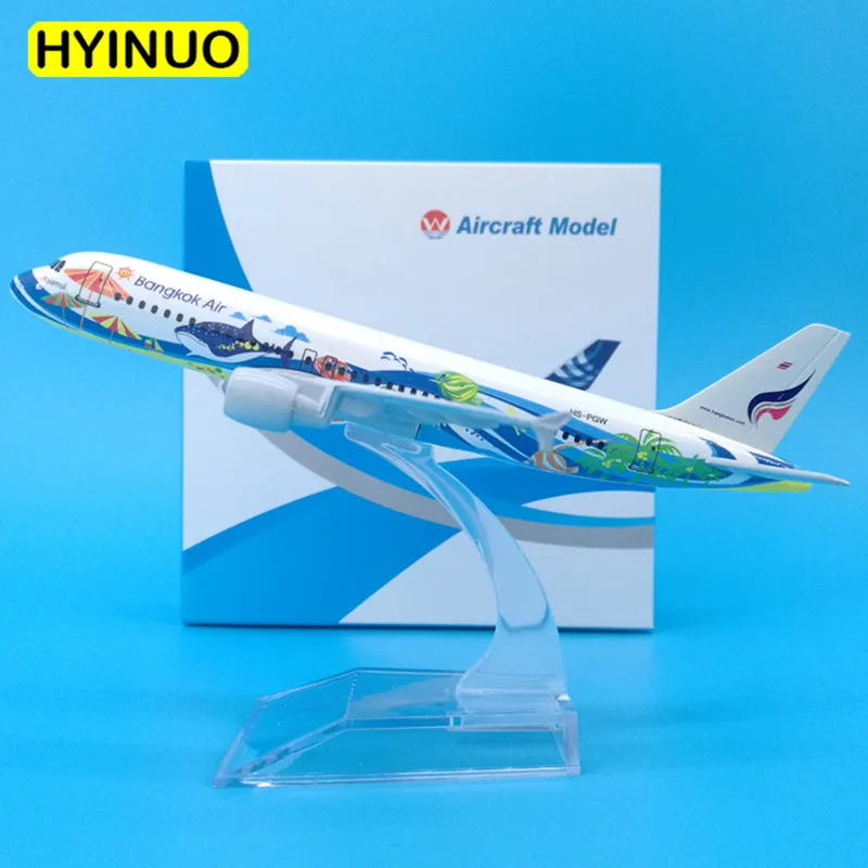 

16CM 1:400 Airbus A320-200 model Thailand Bankok Fish airways airlines W base alloy aircraft plane collectible model collection