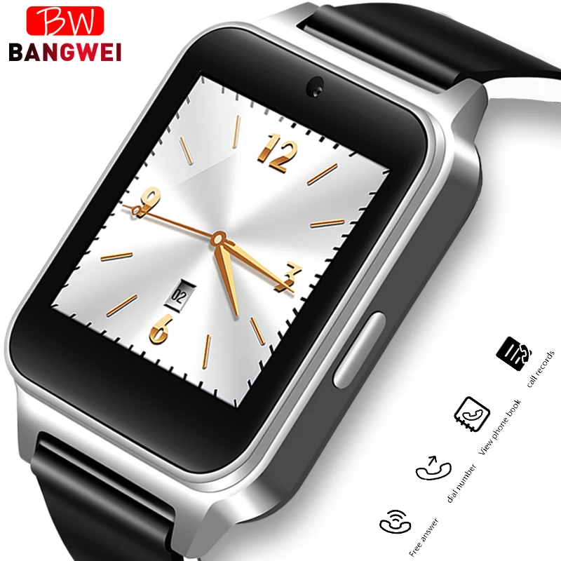 

BANGWEI New Arrival Smart Watch Women with Camera Touch Screen Support SIM TF Card Bluetooth Smartwatch for Xiaomi Android Phone