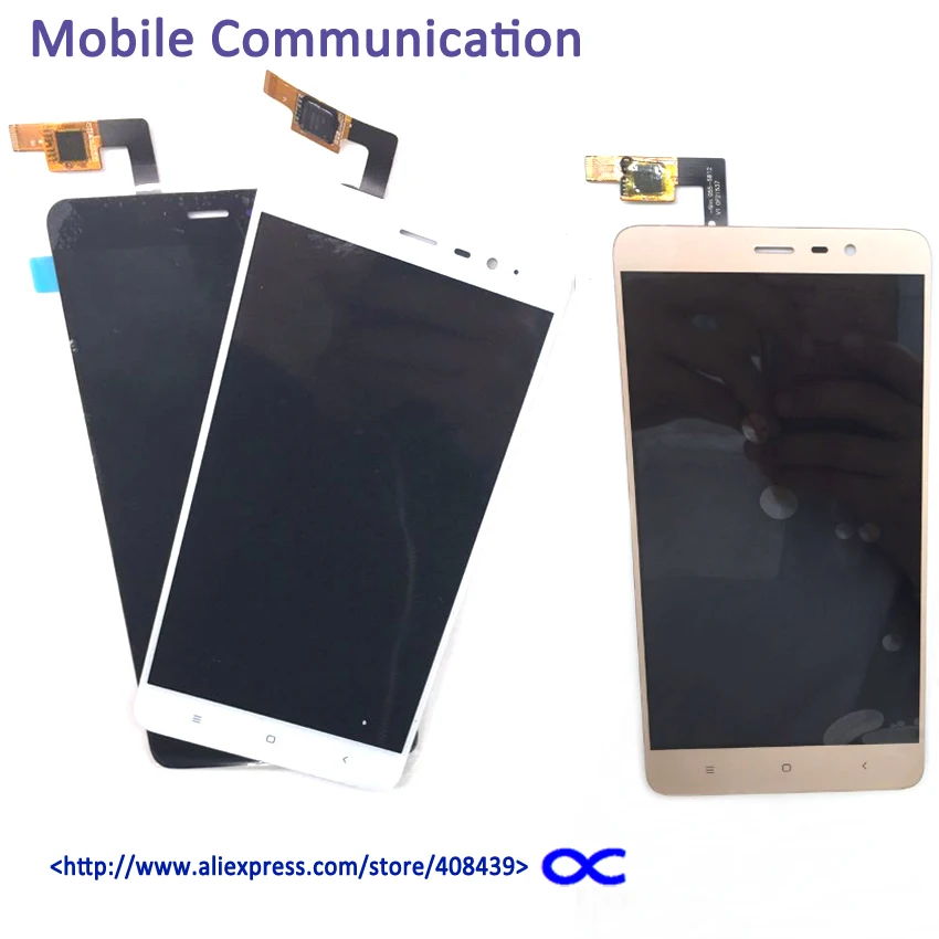 Original Hongmi Note 3 LCD Screen For Xiaomi Redmi note 3 LCD Display Touch Screen Digitizer
