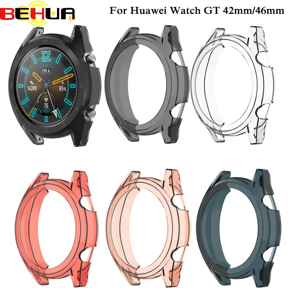 Чехол для Huawei Watch GT 42 мм 46 прозрачный защитный чехол из ТПУ с полным покрытием