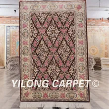 Yilong 2'x3' небольшой ручной персидский Восточный ковер ручной работы Шелковый персидский ковер(SL911A2x3