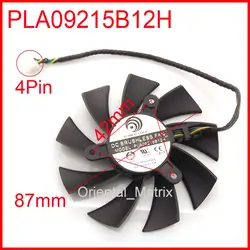 Pla09215b12h 12 В 0.55a 87 мм 4 Провода 4PIN вентилятор для MSI HD6870 n560 570 580gtx Графика Вентилятор охлаждения