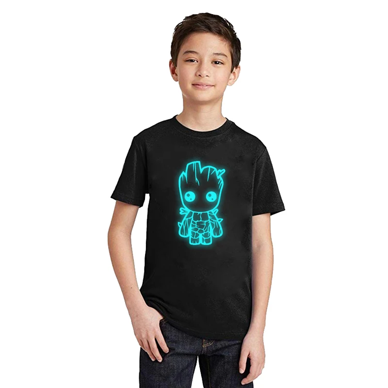 LYTLM XXX/детская футболка для мальчиков, Детская футболка с грутом, подростковые топы для девочек с надписью «Guardians of The Galaxy 2», детская одежда