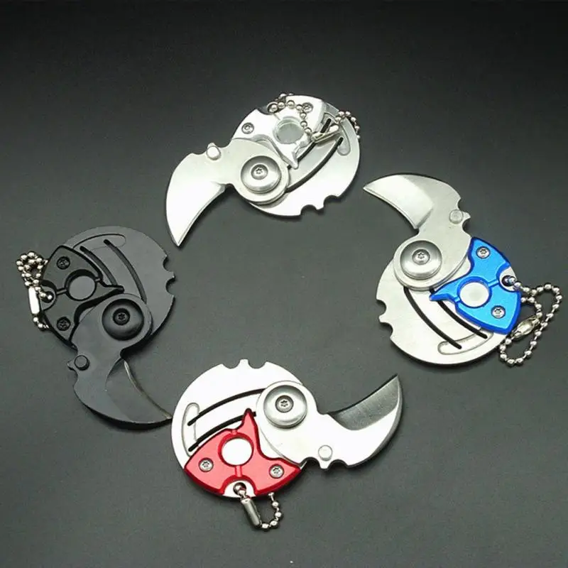 

Mini Portable Folding Coin Knife EDC Carry Tool Small Pocket Knife Keychain Hanging Key Chain Gift Survival Outdoor Karambit