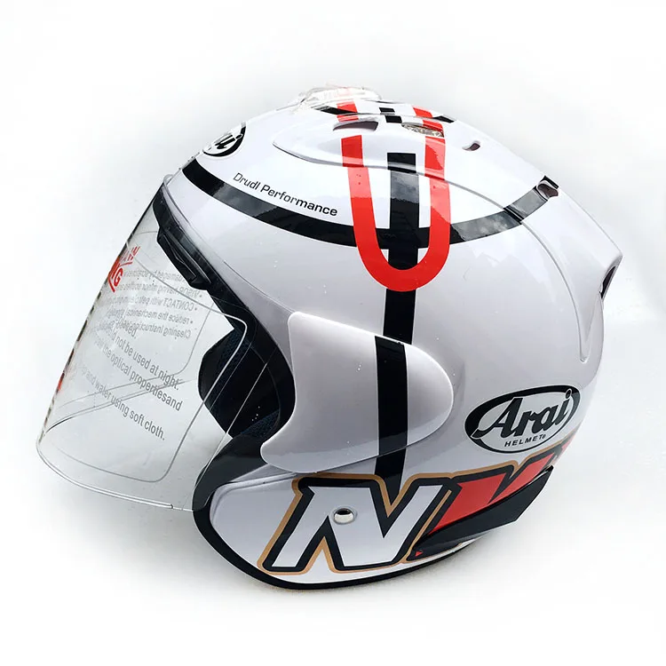 

2018 ARAI Dual Practice Skull Motorcycle Helmet Novelty Retro Helmet Motorcycle Half Helmet Free Shipping size M-XXL