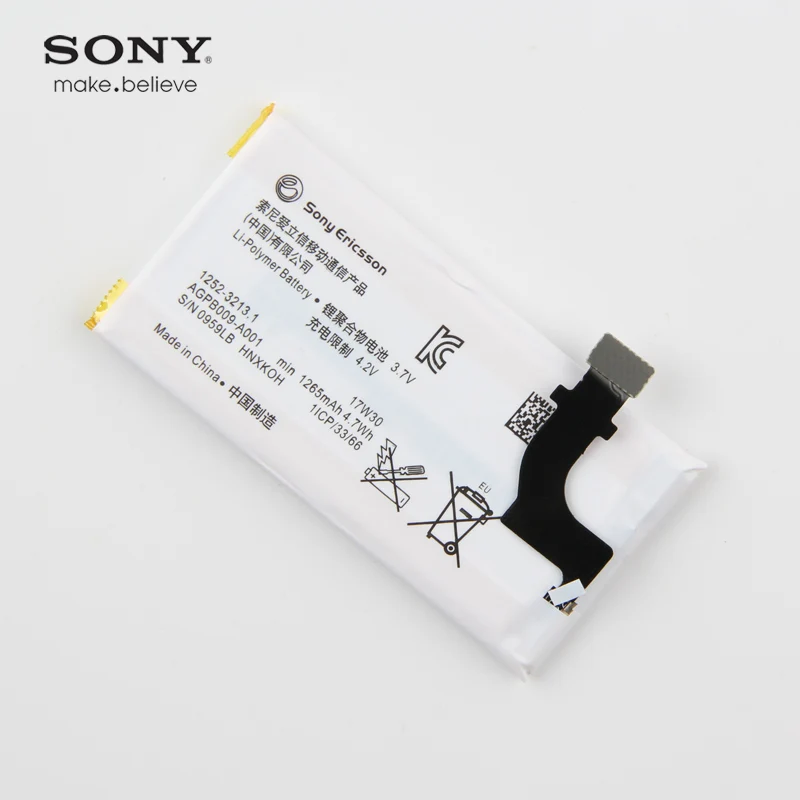 Оригинальный аккумулятор Sony LT22i батарея для Xperia P LT22 LT22I 1260 мАч|sony lt22i battery|lt22i