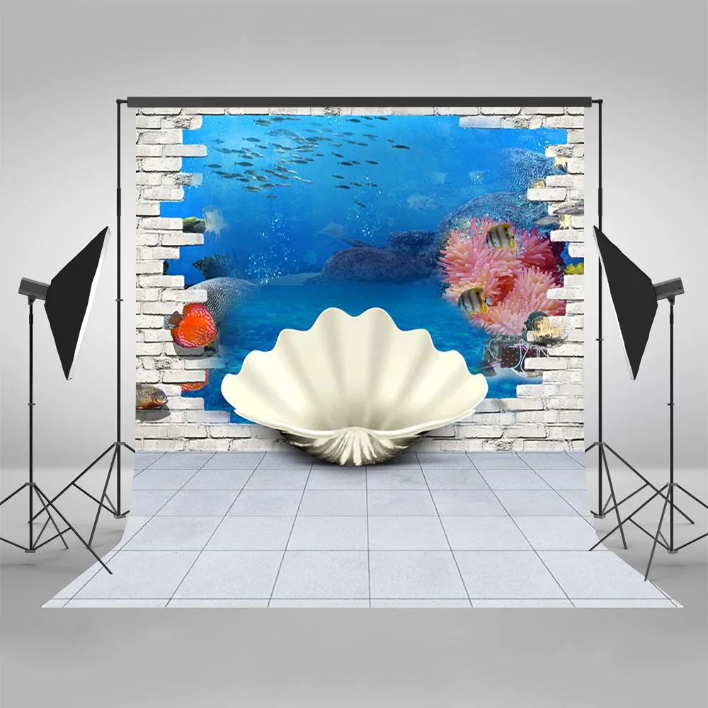 Фоны Mehofoto Русалка 3D оболочка фото стенд фоны для фотографии Подводный мир