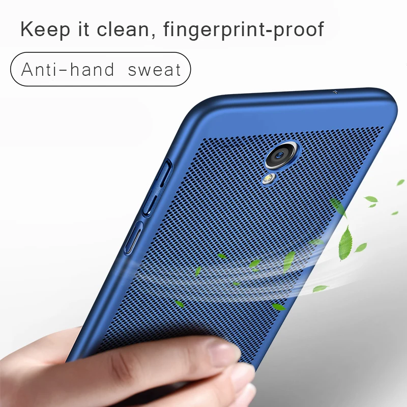 

Heat dissipation Phone Cases For Meizu M6 Pro 7 Plus Case M5S M3 Note Shockproof Cover PC Hard Case For Meizu M5 M6 Back Shell