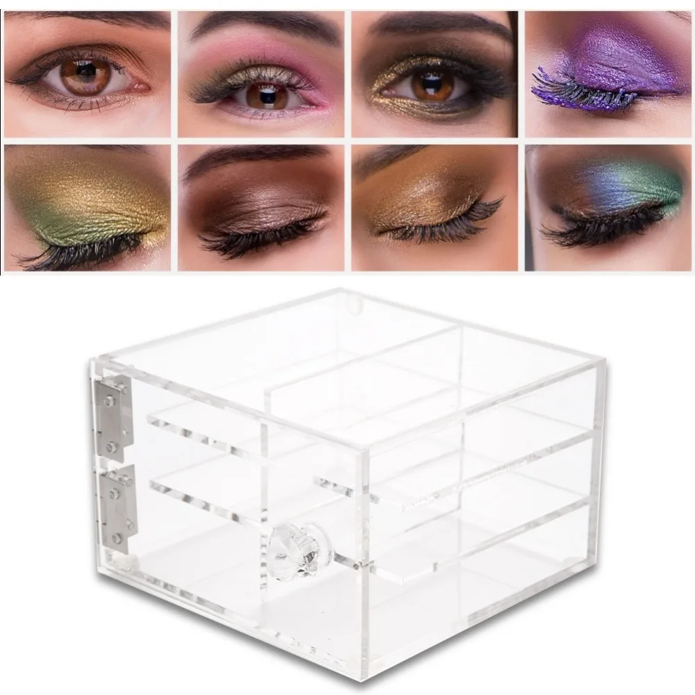6 Layers big capacityTransparent Acrylic Grafting False Eyelash Storage