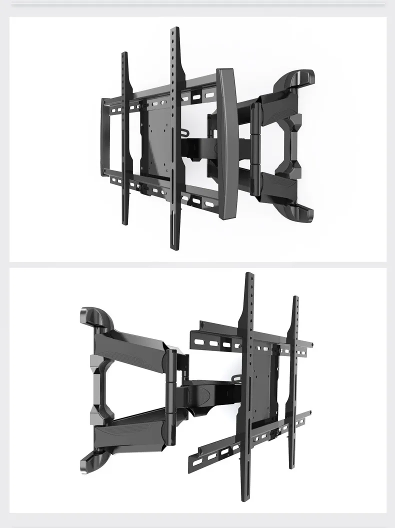32-60 дюймов полное движение ТВ настенное крепление 6 поворотных рычагов кронштейн с кабельным управлением