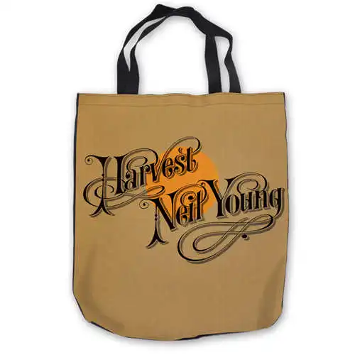 На заказ холст Neil Young 1976-(1) ToteBags ручной сумки сумка для покупок повседневные пляжные сумки складные 180911-04-65