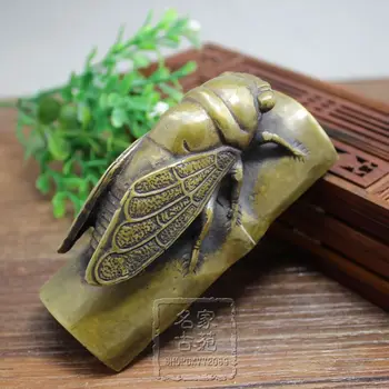 

Antique bronze brass ornaments wholesale crafts carved piece two.
