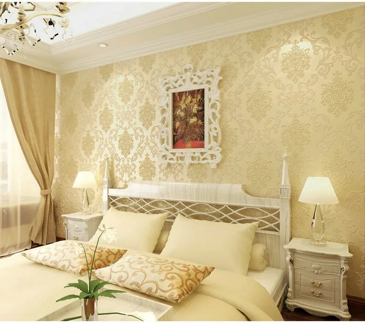 Waliicorners Luxury Italian Style Modern 3D Embossed Background Wallcovering For Living Room Bedroom Decor Damask Wall Paper Roll Wallpaper 14 7
