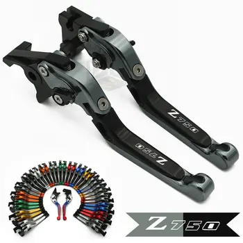 

Logo(Z750) Titanium+Black CNC Folding Motorcycle Brake Clutch Levers For Kawasaki Z750 Z 750 2007 2008 2009 2010 2011 2012