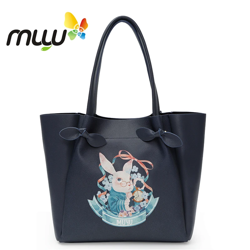 

New Ladies Leather bag Vintage Shoulder Bags handbags Female Casual Shopping Bags Fashion Women PU Bags Plato Rabbit 41052