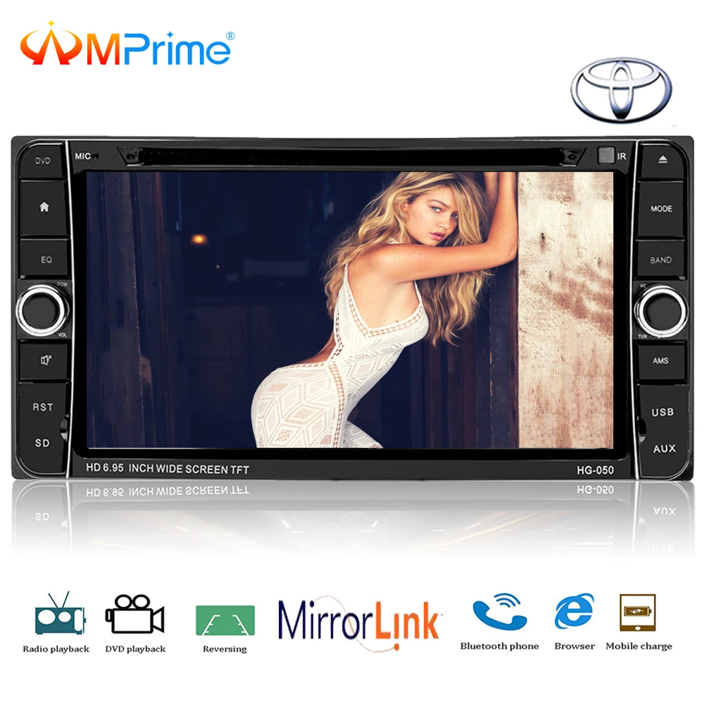 

AMPrime 2din Car Radio Multimedia MP5 Palyer Android GPS For Toyota Corolla Automagnitol DVD Player GPS Bluetooth Autoradio