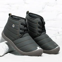 3333 EU36-47; Цвет черный, синий, коричневый; Теплая мужская зимняя прогулочная обувь; Женская водонепроницаемая обувь