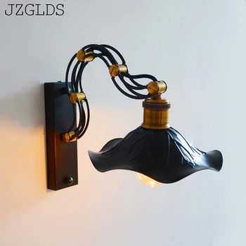

wall lamp Loft Bar Nordic Classic Black Bulb Wire Lamp Cage DIY wall lamp Industrial Guard Shade Lamparas