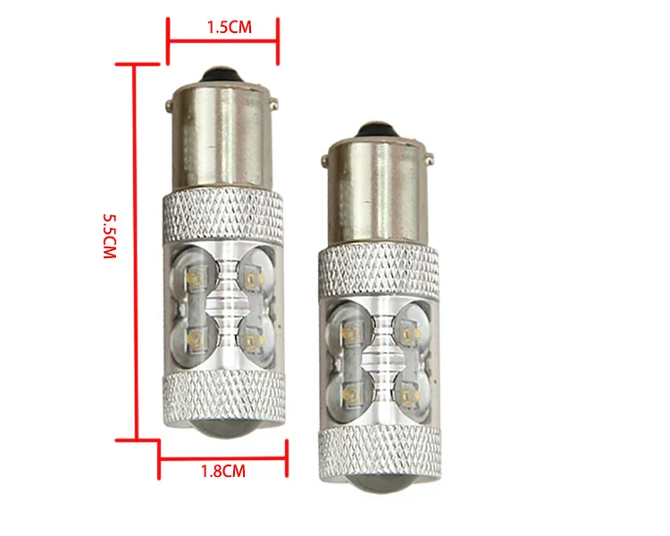 2 шт. огни автомобиля супер яркий 50 Вт 1156 Ba15s Bau15s Bay15s S25 P21W красный/желтый задняя лампочка Поворотная сигнальная лампа
