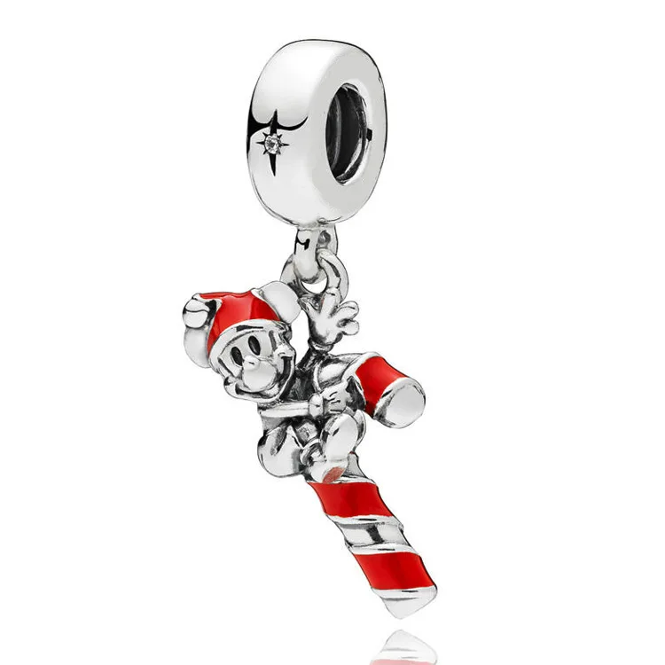 

2018 New Snow White Seven dwarfs Charm Mickey 925 sterling silver Clip Pendant Fit pandora Bracelet unicorn Charm DIY Jewelry