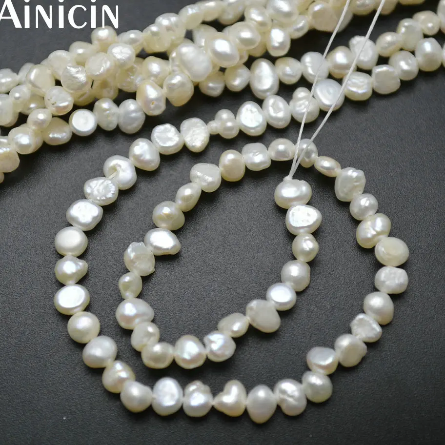 10pcs Natural Freshwater Pearl 4~5mm Free Form Shape