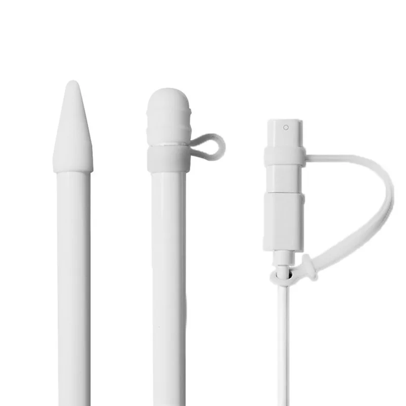 1 шт., комплект из тросов-адаптеров для кабеля, для iPad Pro 10,5, 12,9, 9,7, чехол-карандаш, силиконовый верх для Apple, держатель для крышки карандаша, наконечник наконечника