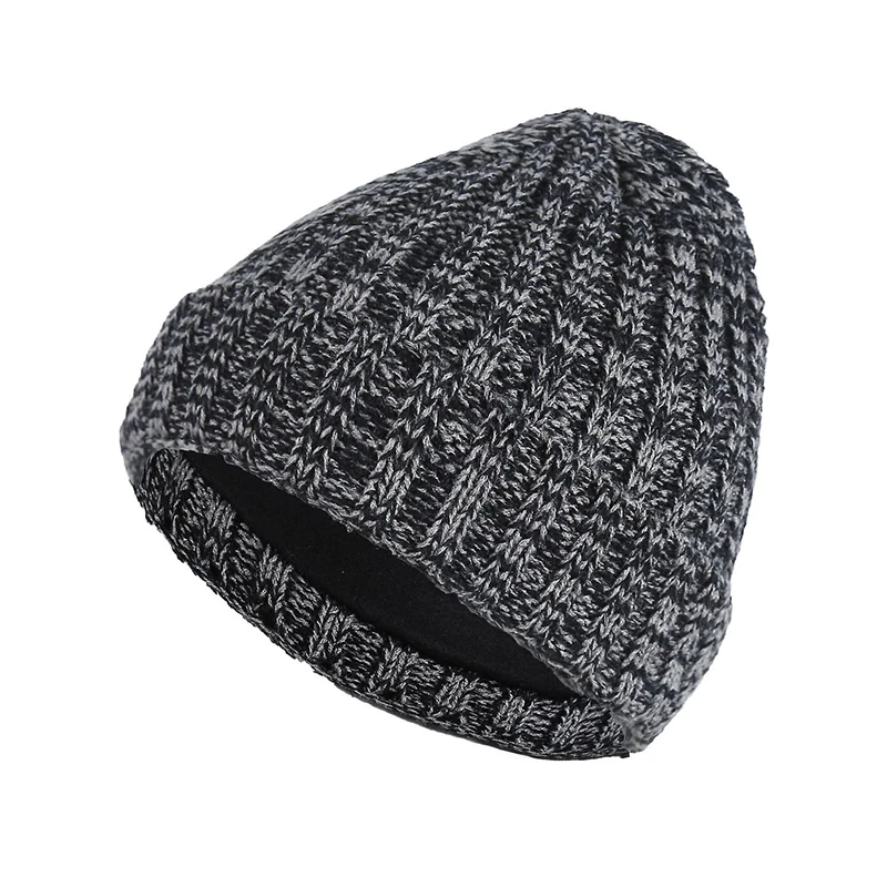 

Winter Double-Layer Knitted Outdoor Men Beanie Winter Hat Men Warm Caps Women Cotton Skullies Beanies bonnet Female Thick Hats