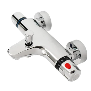 

Bathroom Bath Shower Faucets Water Control Valve Wall Mounted Ceramic Thermostatic Valve Mixer Faucet Tap