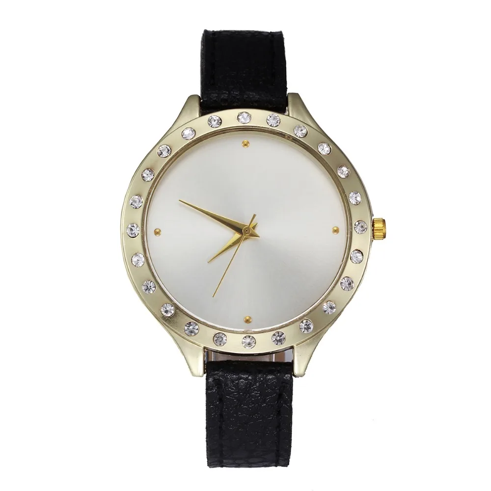 Buy Big Clearance Sale Woman Gold Thin Leather Watch