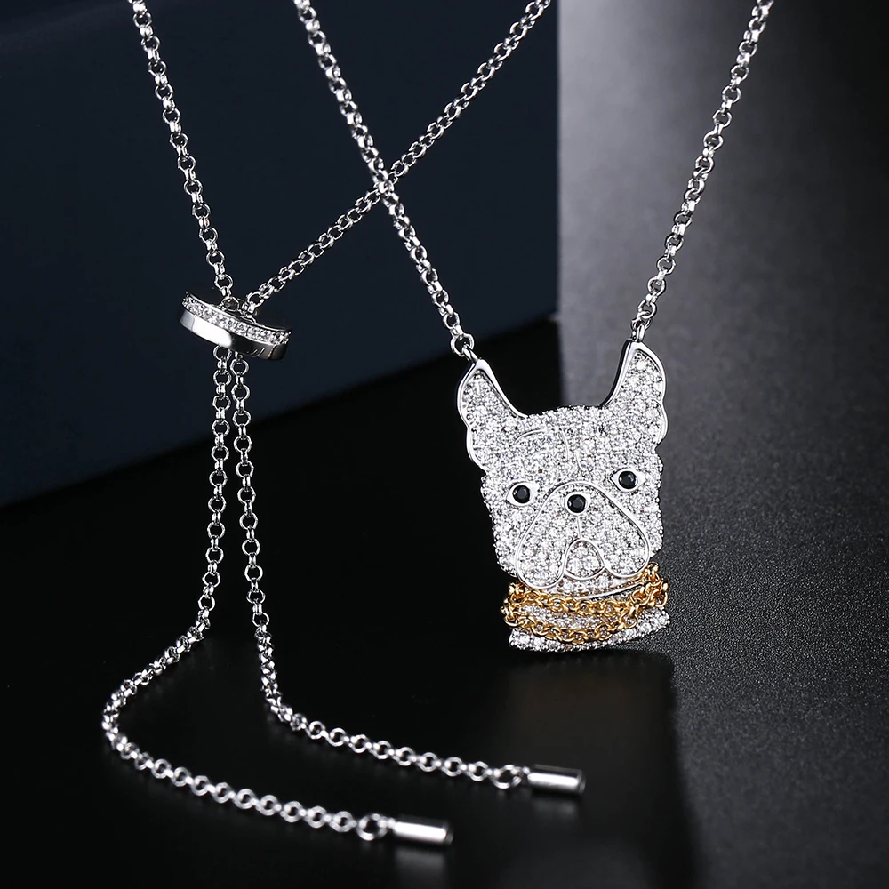 Новинка! 2019 выгравированы apm jewelry Монако 925 цепочки и ожерелья doggy ювелирные изделия для женщин цепи подарок ко Дню Святого Валентина