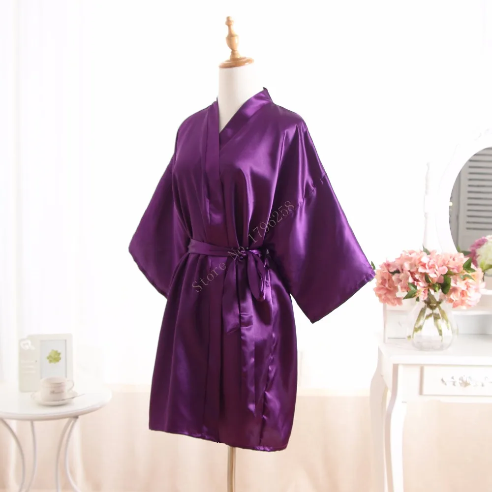purple silk gown