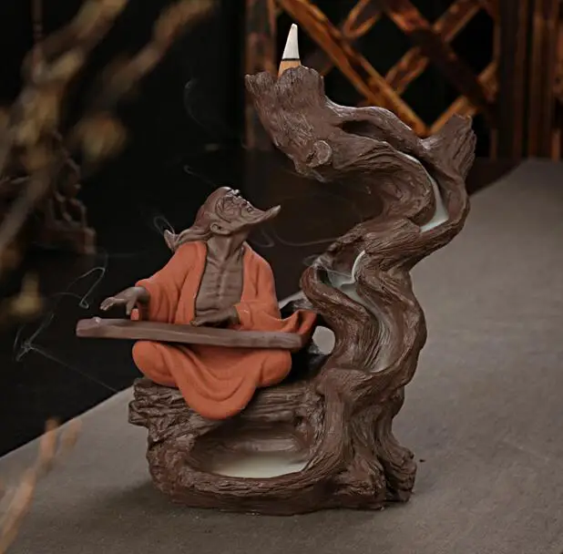 

Clouds Concert River water, back view Zisha Decoration Tower Xiang Tan aromatherapy furnace