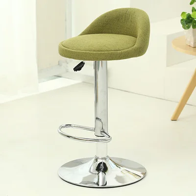 Европейский высококачественный модный тканевый барный стул парикмахерский высокий стул мягкий удобный регулируемый по высоте
