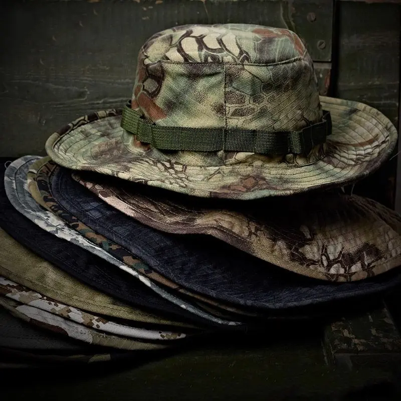 

OUTDOOR ARMY TACTICAL US SWAT MILSPEC BOONIE SUN HAT MILITARY SNIPER HUNTING FISHING CAP