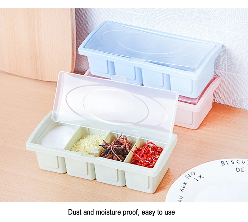 Кухня емкость для приправ коробка пластмассовые для приправ баночка кухонный графинчик Солонка и перечница с дырочками сверху органайзер для косметики коробка кухонное приспособление для хранения