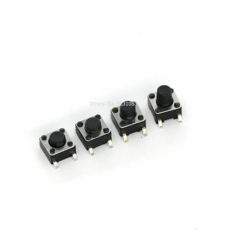100 шт. SMD переключатель 6*6*4 3 мм 6*6*5 6 7 6x6 4 контакта тактовая кнопка Микро