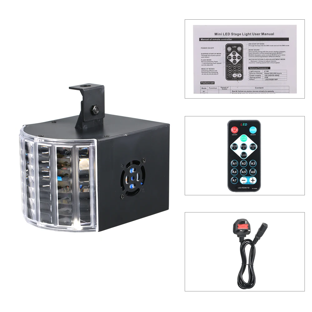 Мини AC100 240V DJ шоу дискотека свет партии света более Технические характеристики