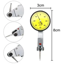 0-0,8 мм точный водонепроницаемый циферблат тестовый рычаг индикатор 0,01 мм Индикатор цифирблатный рычаг шкала метр точность Индикатор тестовый er