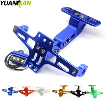 

Motorcycle Adjustable Angle License Number Plate Frame Holder Bracket For YAMAHA YZF R1 R6 R3 R25 Tmax 500 530 MT07 MT09 FZ6R FZ