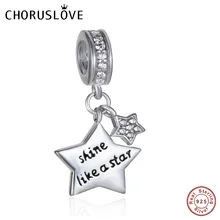 Choruslove Lucky Star Charm 925 Sterling Silver Heart Bead fit Pandora Charms Starry Sky Series Charms DIY Bracelet Jewelry Choruslove Lucky Star Charm 925 Sterling Silver Heart Bead fit Pandora Charms Starry Sky Series Charms DIY Bracelet Jewelry