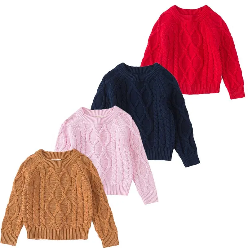 Свитера для маленьких мальчиков и девочек; детская одежда; теплые хлопковые пуловеры для маленьких мальчиков; свитера для девочек; сезон осень-зима; вязаная Свободная куртка; пальто